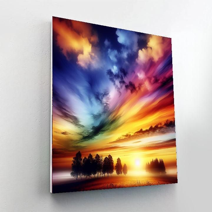 Breathtaking Sunrise View Paint By Numbers