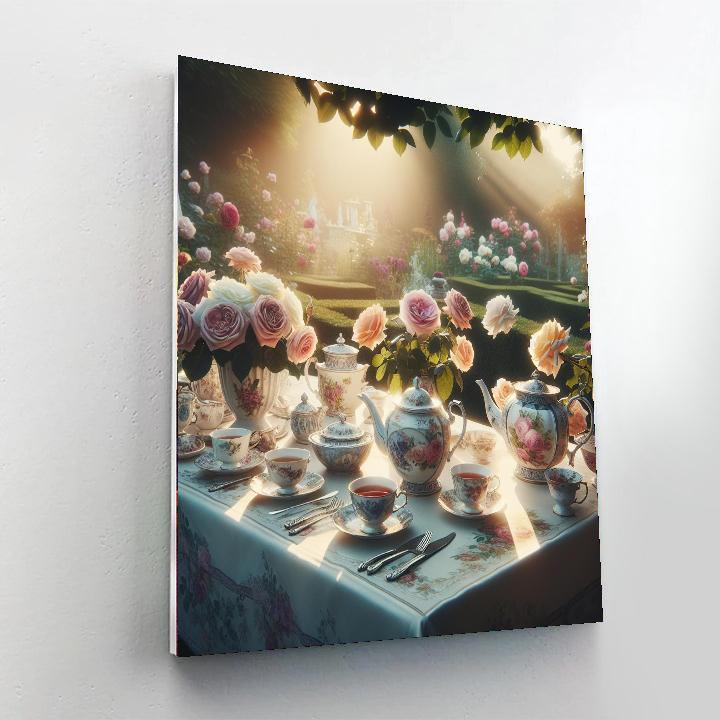 Garden Tea Party Celebration Painting By Numbers Kit