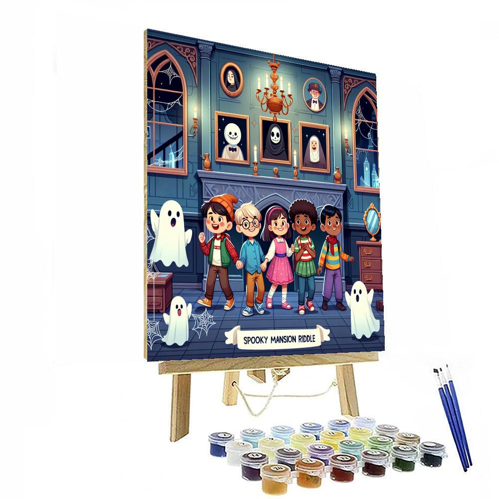 Spooky Mansion Mystery Paint By Numbers