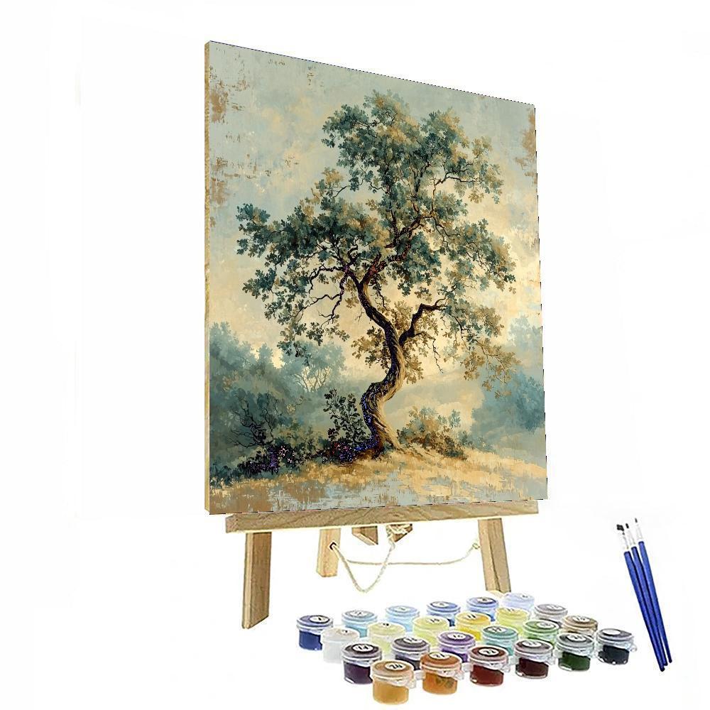 Leonardo Da Vinci Inspired Whispering Tree Serenade  Paint By Number