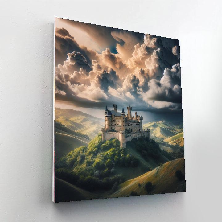Historic Castle Landscape Painting By Numbers Kit