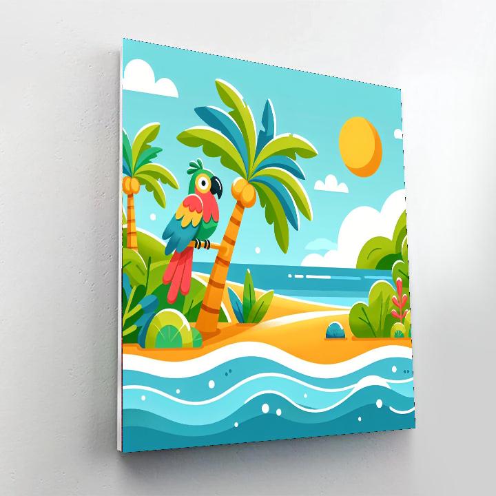Incredible Island Adventure Paint By Numbers Art