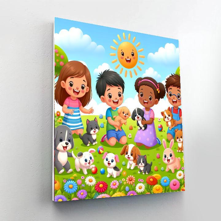 Pet Pals At Play Paint By Numbers Kits