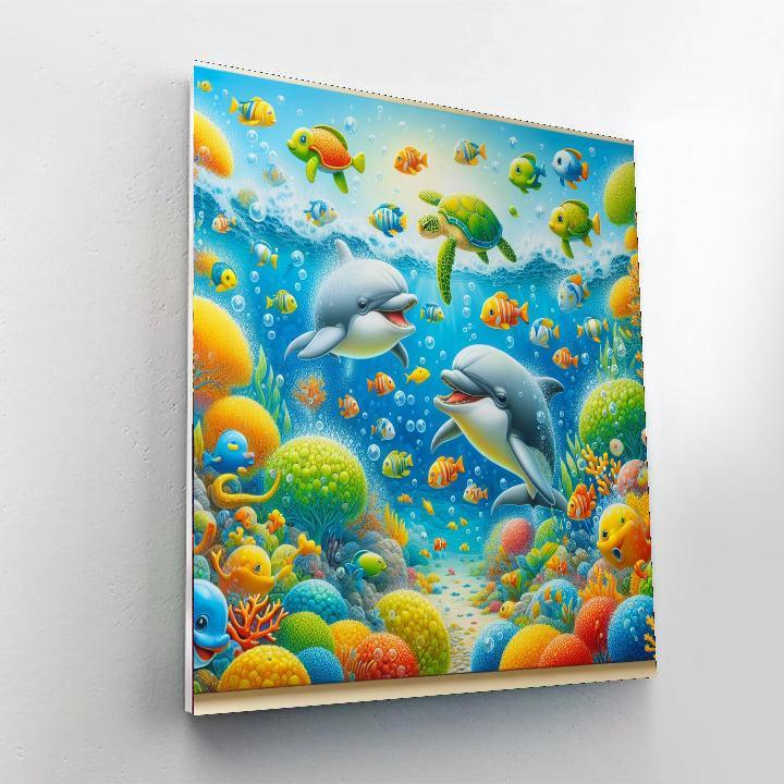 Playful Sea Life Adventure DIY Paint By Numbers