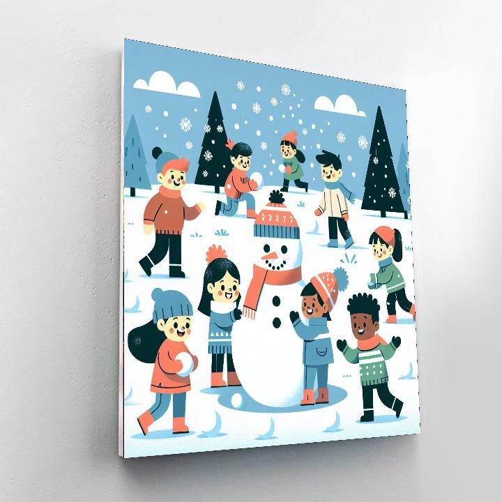Winter Snowland Fantasy Paint By Color