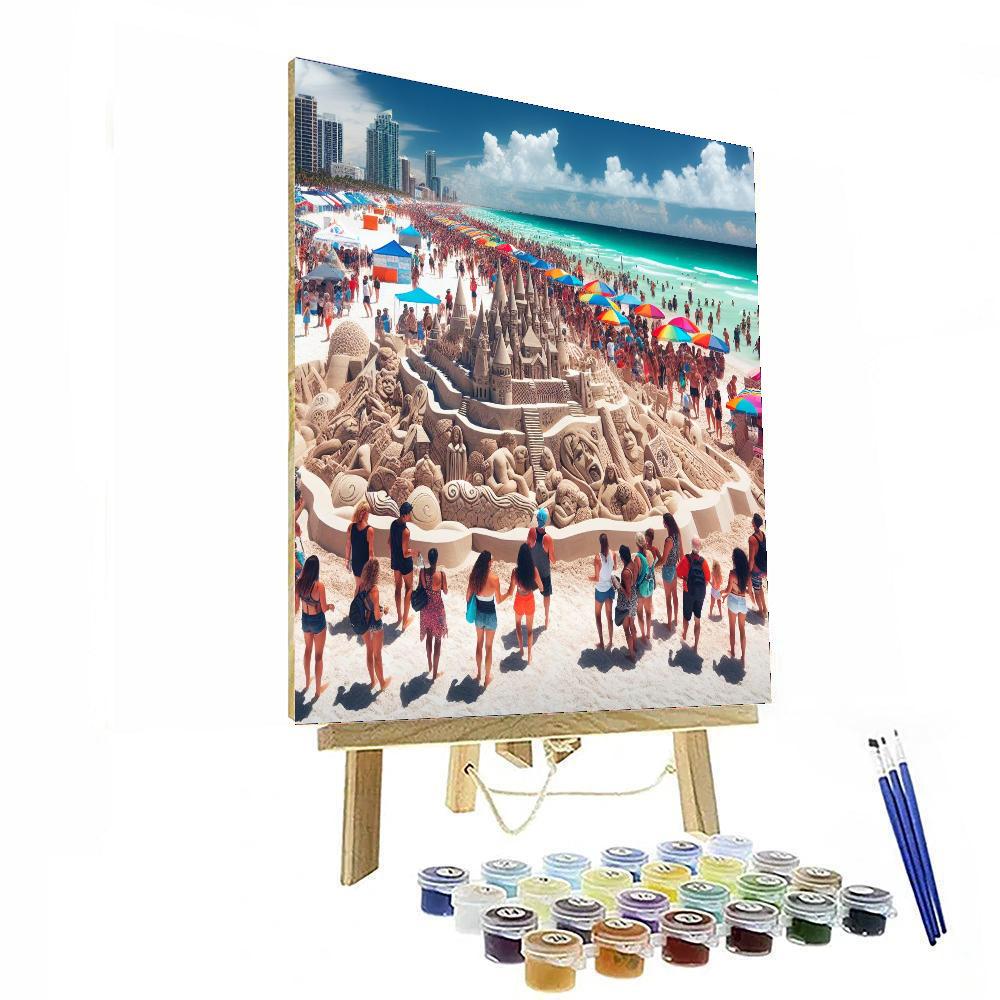 Cocoa Beach Sand Festival - Florida, Usa DIY Paint By Numbers