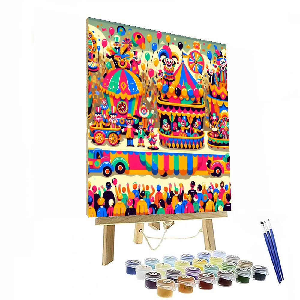 Circus Carnival Parade Number Painting