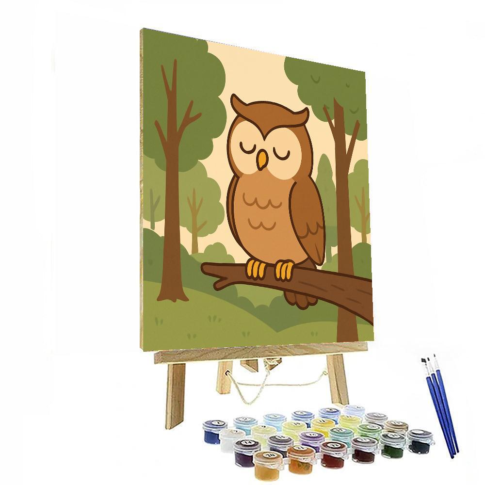 Wise Owl's Forest Tales Paint By Color
