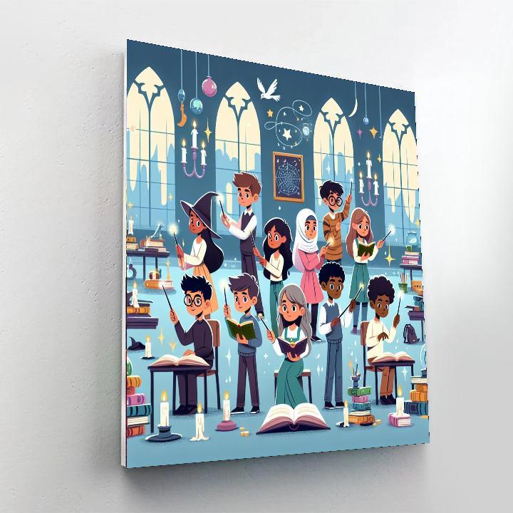 Magical School Of Spells Paint By Color