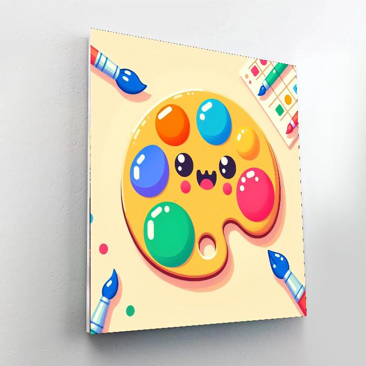 Colorful Paint Palette Painting By Numbers Kit