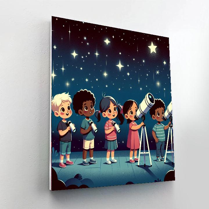 Wishing Star Observatory Number Painting