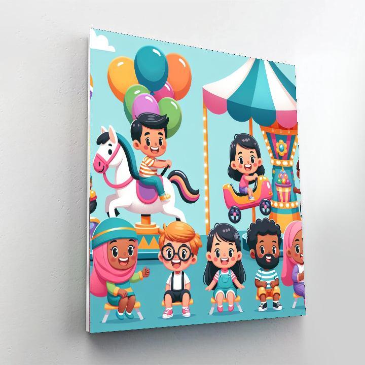 Exciting Carnival Celebration Numbered Painting Kits