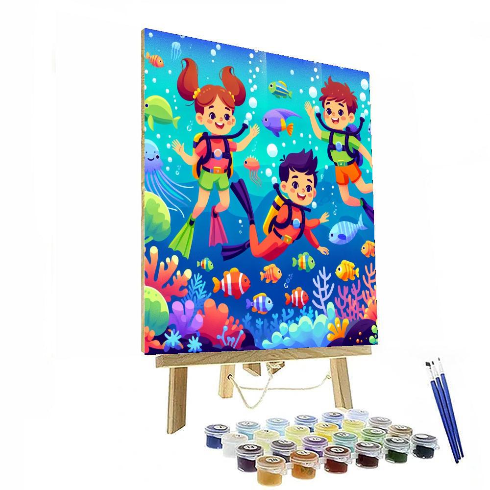 Explorers Of The Enchanted Sea Painting By Numbers Kit