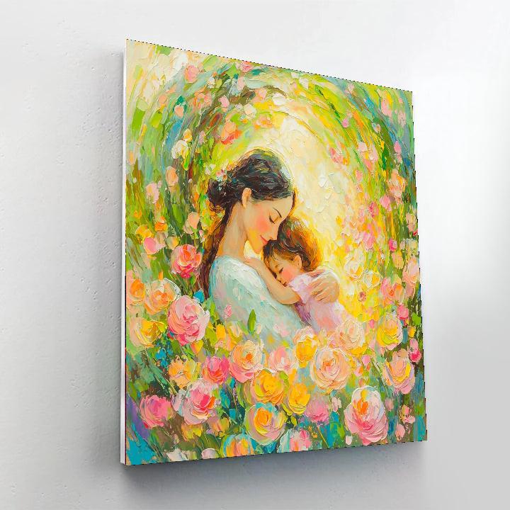 A Mother's Love Blossoms Number Painting