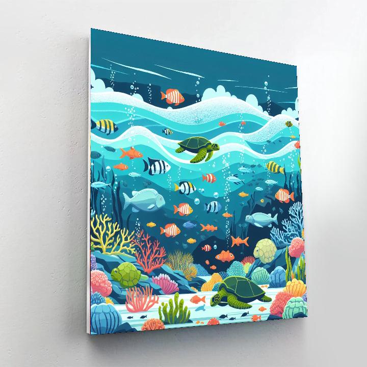 Aquatic Life Expedition Painting By Numbers Kit