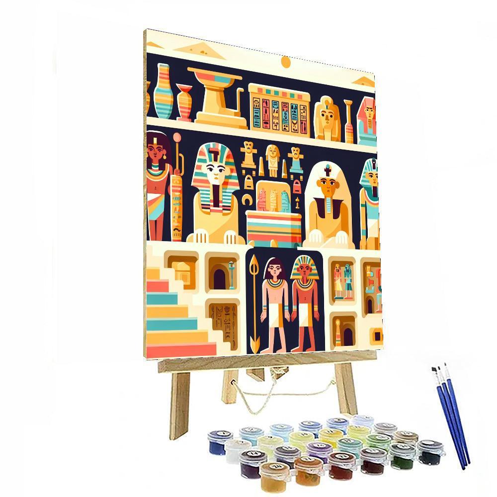 Mysterious Egyptian Tomb Numbered Painting Kits