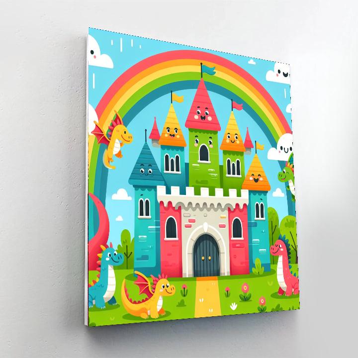 Funky Fantasy Castle Paint By Number
