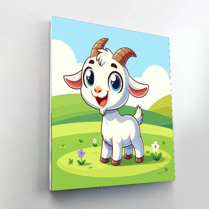Gigglesome Goat Paint By Numbers Art
