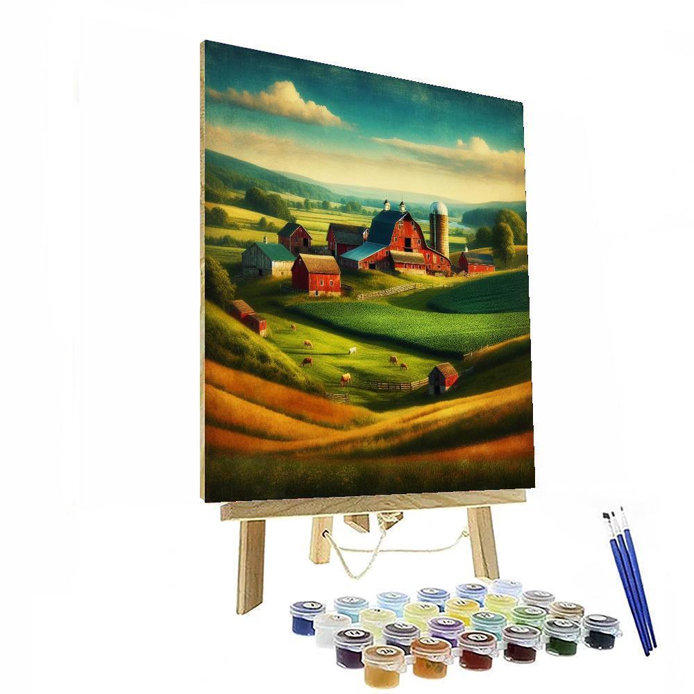 Nostalgic Rural Farm DIY Paint By Numbers