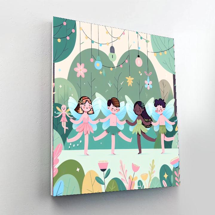Forest Fairy Frolic Paint By Numbers Art