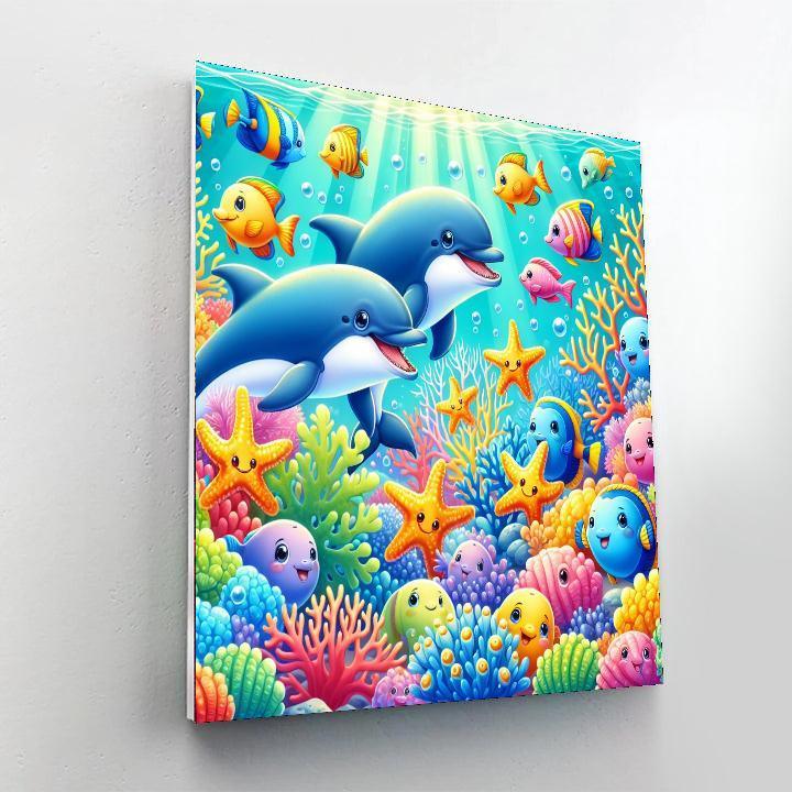 Delightful Ocean Creatures Paint By Numbers Kits