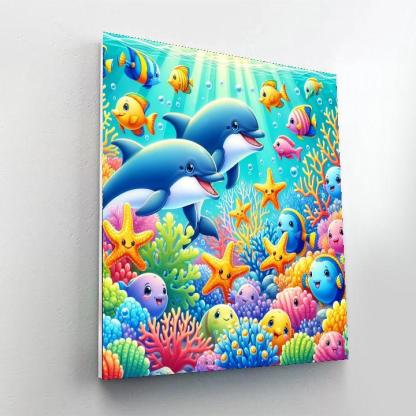 Delightful Ocean Creatures Paint By Numbers Kits