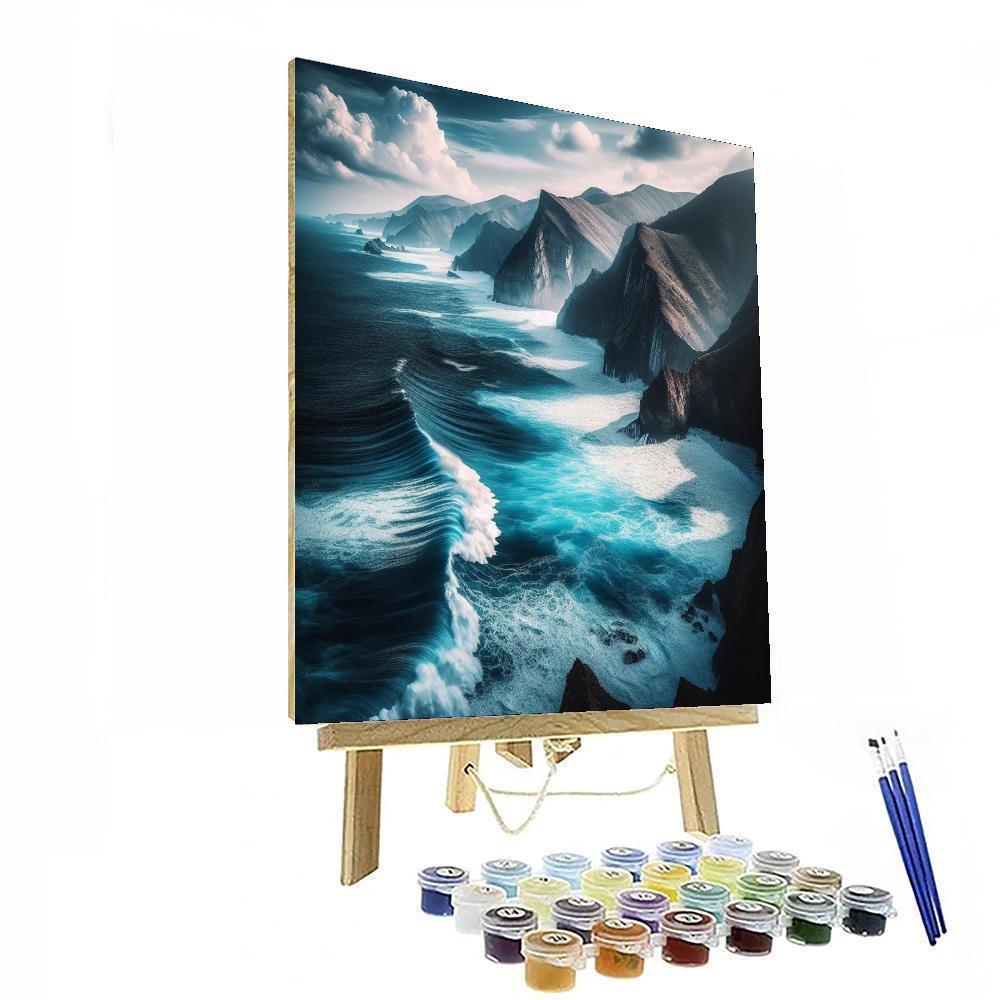 Coastal Cliff Views DIY Paint By Numbers