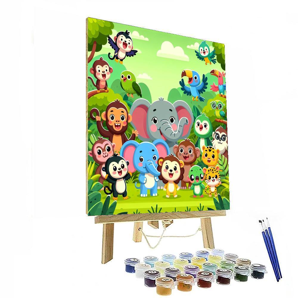 Jungle Party Celebration Paint By Number