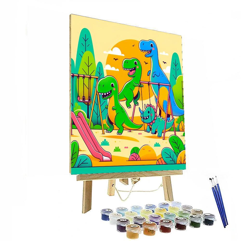 Dino Playground Paint By Number