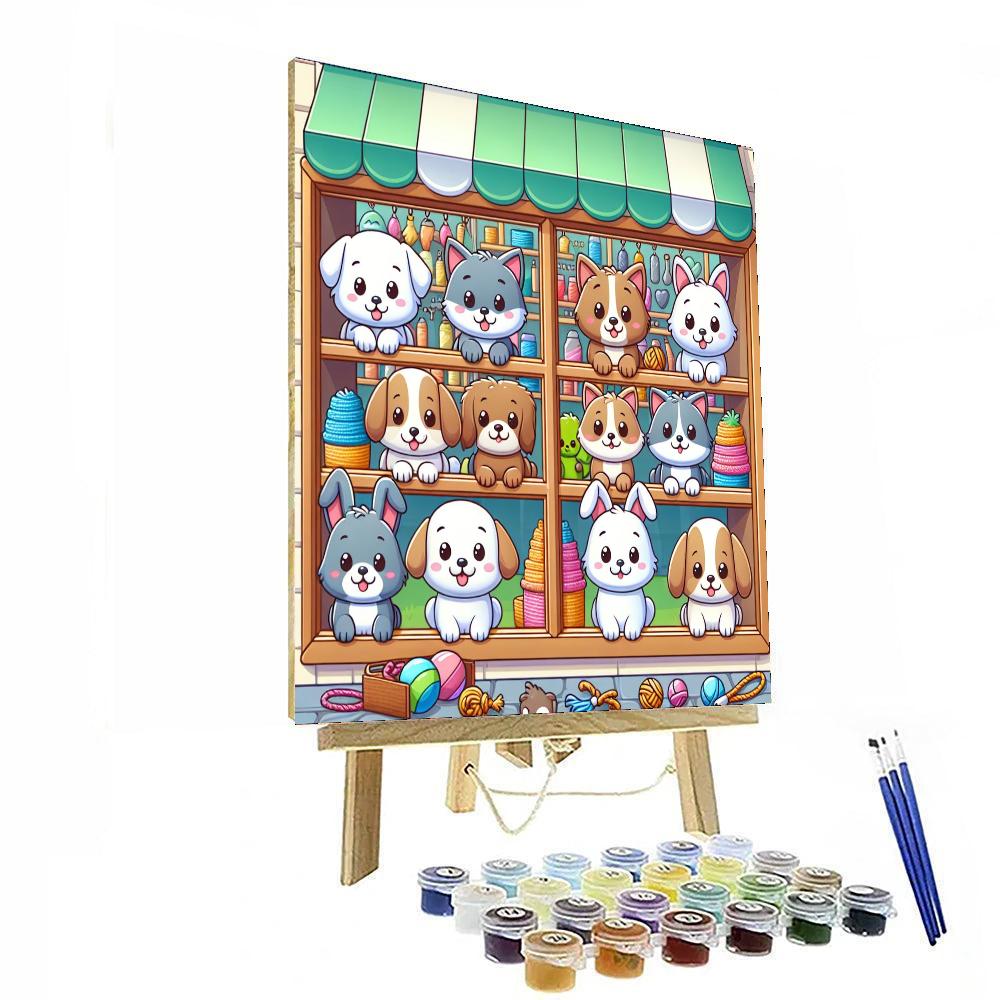 Fantastic Pet Shop Paint By Numbers Art
