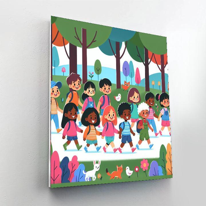 Charming Nature Hike Numbered Painting Kits
