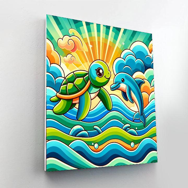 Sailing With Friends Paint By Color