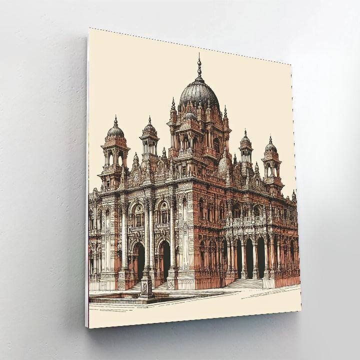Historic Landmark Architecture Paint By Number