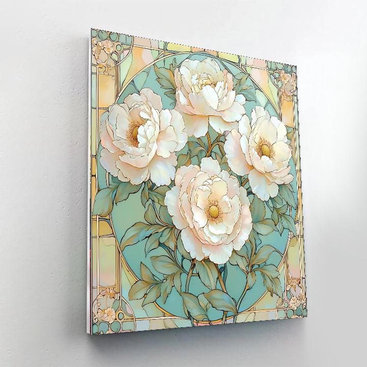 Alphonse Mucha Inspired Glistening Petals  Paint By Numbers Kits