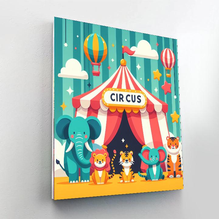 Adventureland Animal Circus Numbered Painting Kits