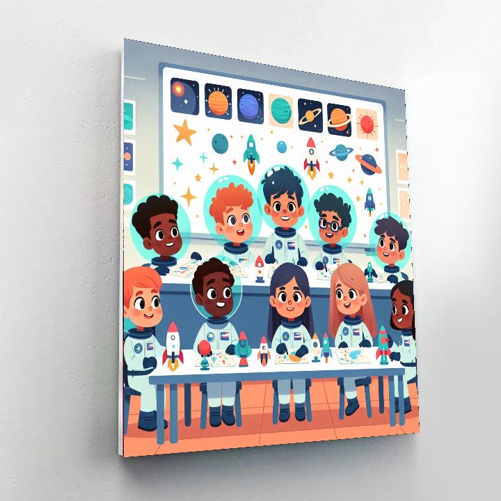 Astro Cadet Academy Paint By Numbers