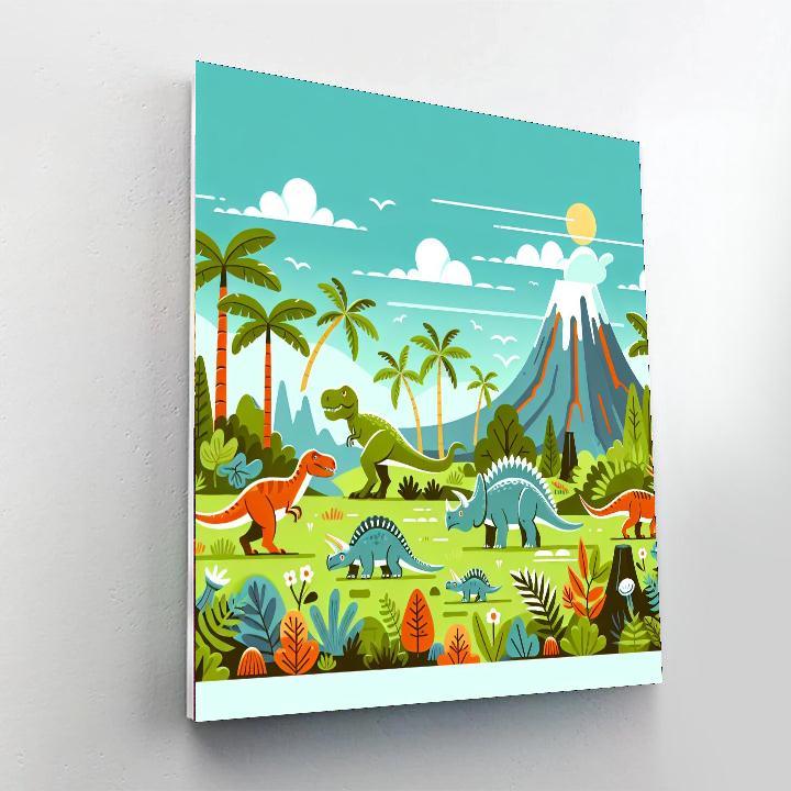Dino Explorer Trail Numbered Painting Kits