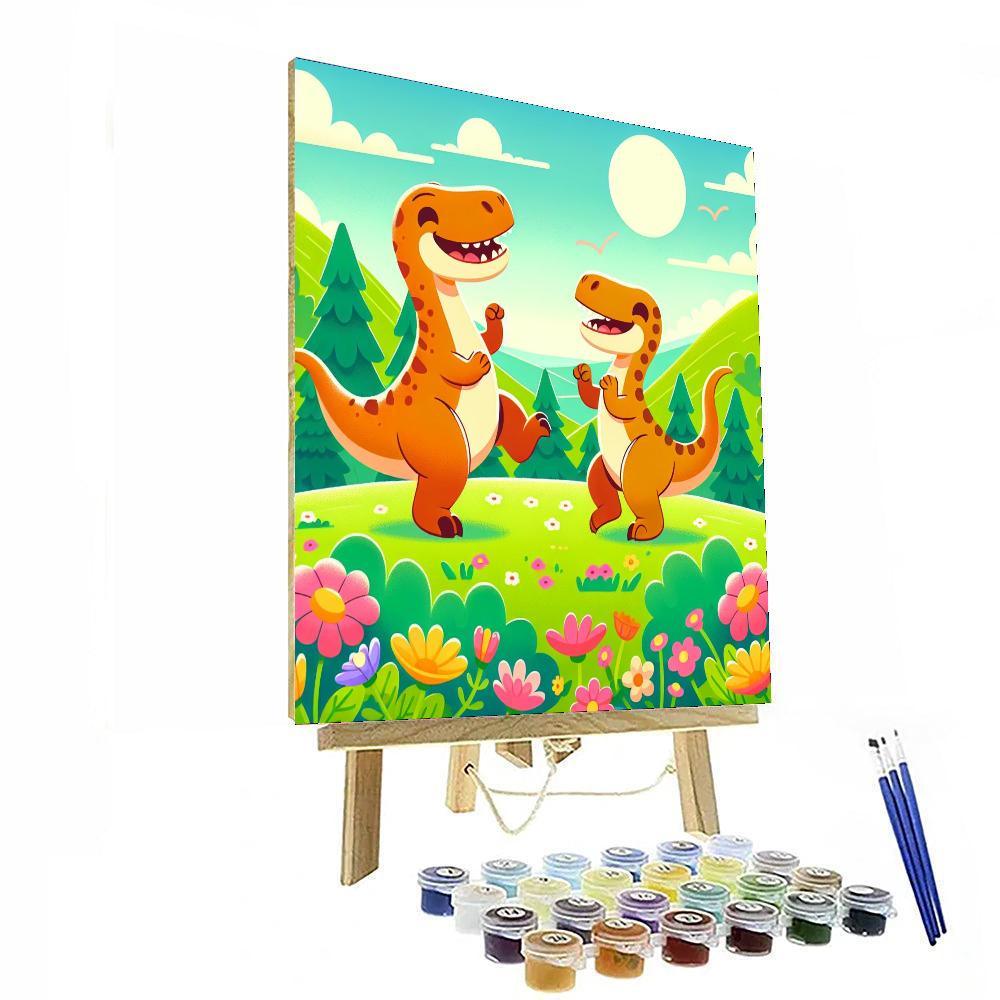 Dancing Dino Discovery Paint By Numbers