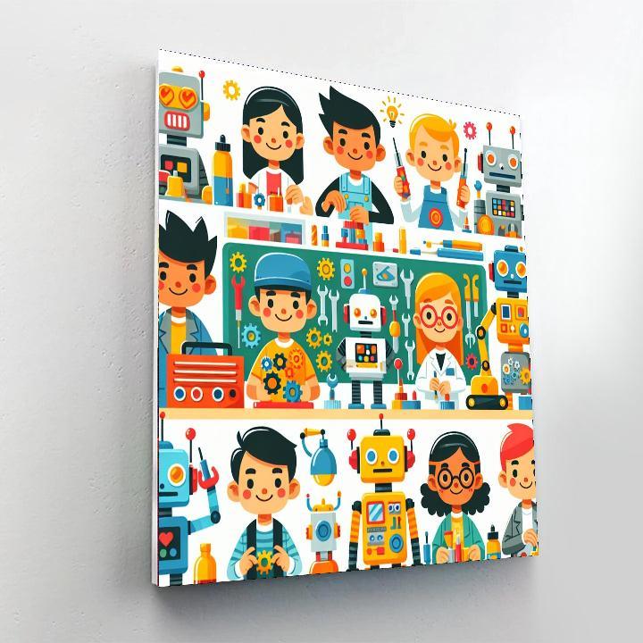 Robot Inventor Zone Numbered Painting Kits