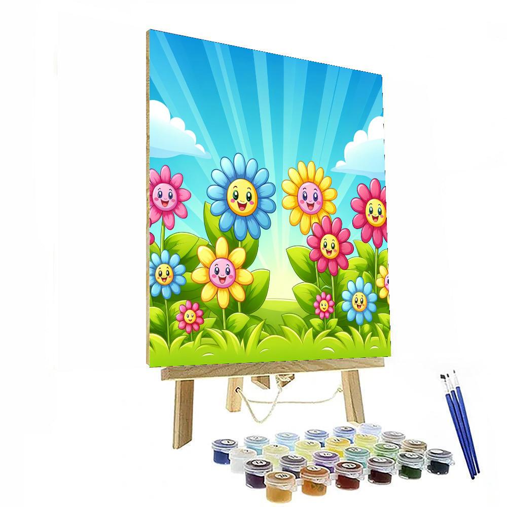 Giggling Garden Number Painting