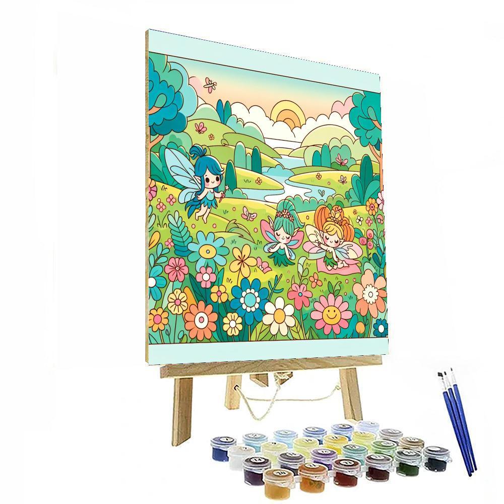 Magical Meadow Of Creatures Paint By Numbers Kits
