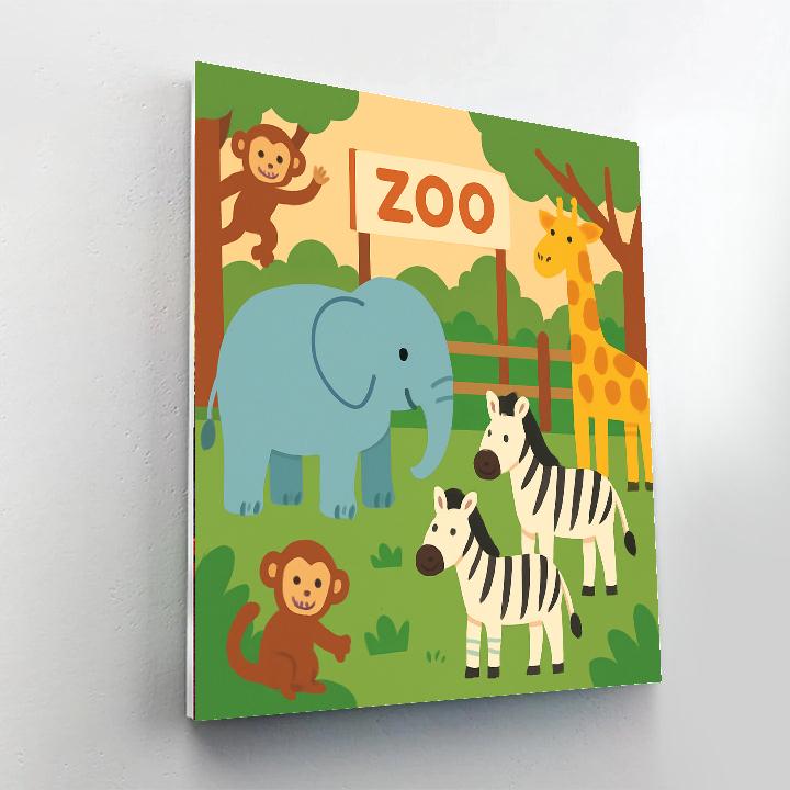 Zoo Animal Extravaganza Paint By Number