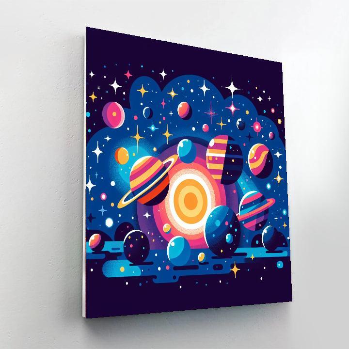 Sparkling Galaxy Painting By Numbers Kit