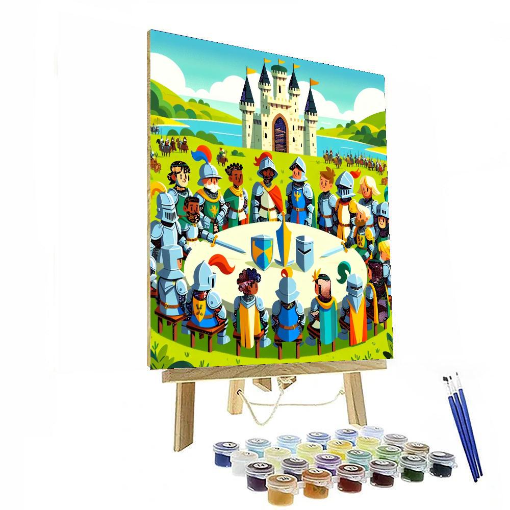 Knights Of The Round DIY Paint By Numbers
