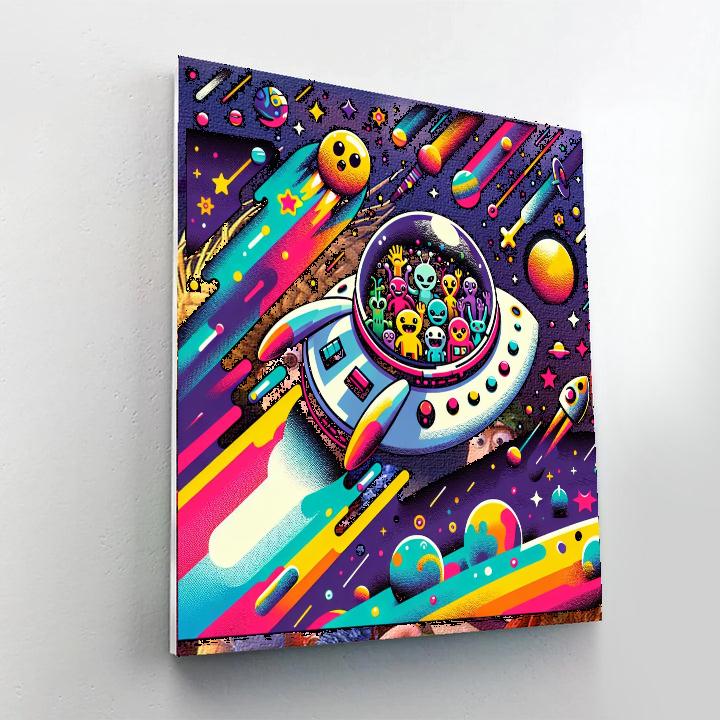 Cosmic Travel Painting Number Kit