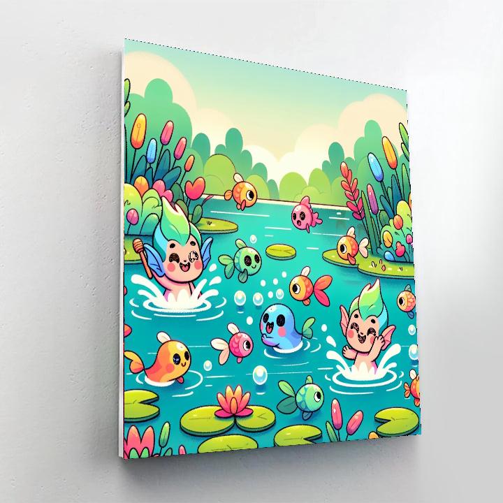 Splashing Sprites Paint By Numbers Kits