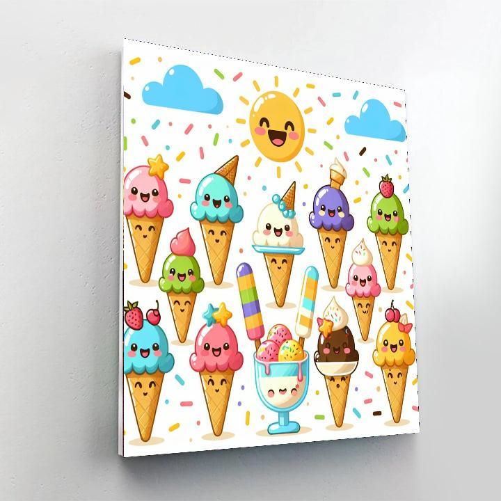 Delightful Ice Cream Treats Paint By Number