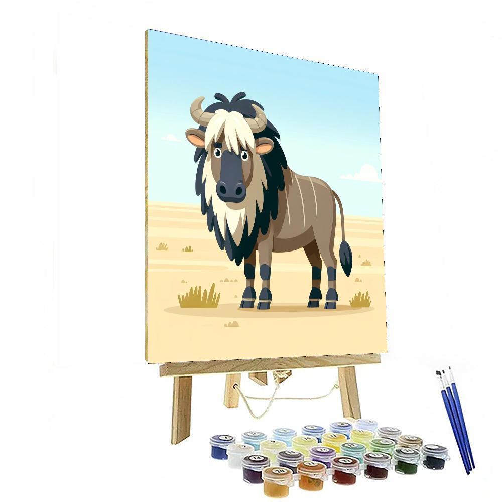 Gregarious Gnu Painting By Numbers Kit