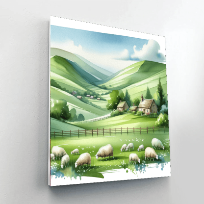 Peaceful Countryside Escape Paint By Color