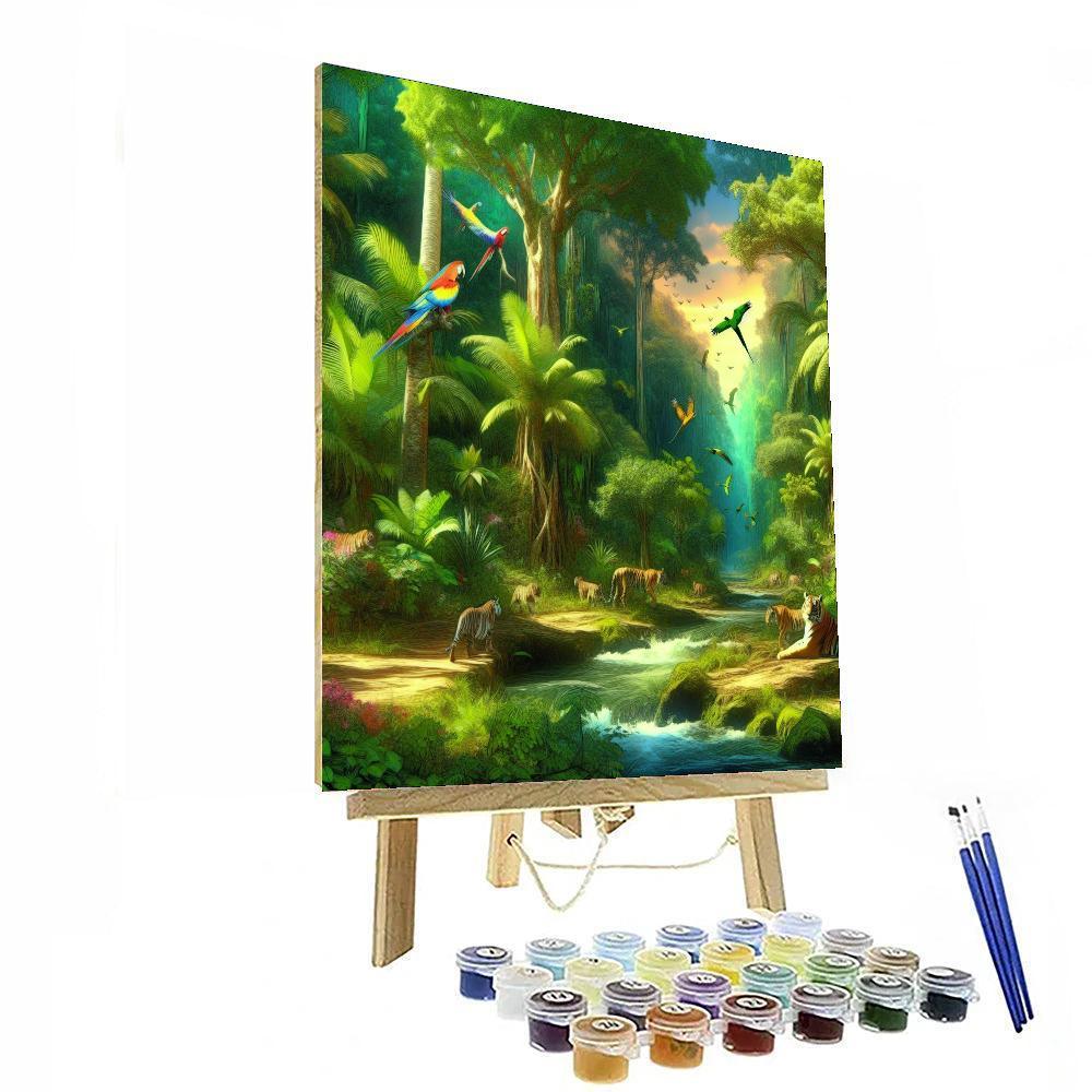 Exotic Jungle Parade Paint By Color